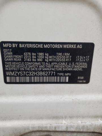 2017 MINI COOPER COU WMZYS7C32H3B62771
