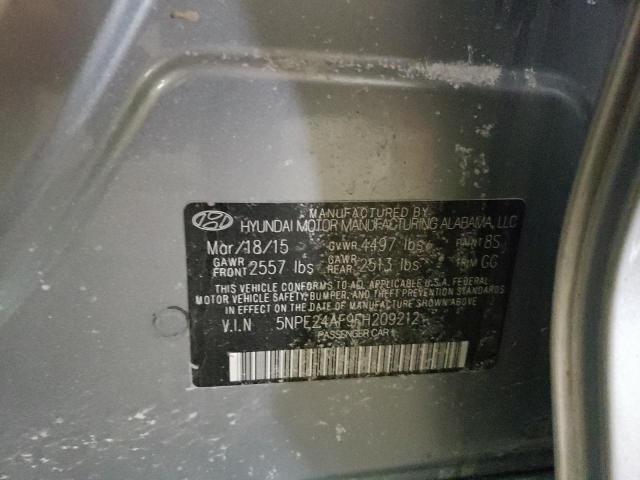 5NPE24AF9FH209212 Hyundai Sonata Se 2015. Фото: 9