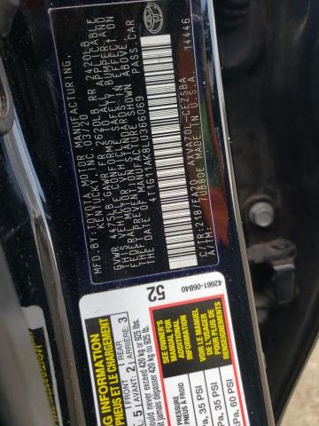 2020 TOYOTA CAMARY SE 4T1G11AK8LU366069