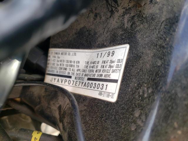 2000 YAMAHA ROAD STAR JYAVP07E7YA003031