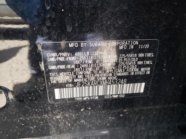 2021 SUBARU FORESTER S JF2SKARCXMH453248