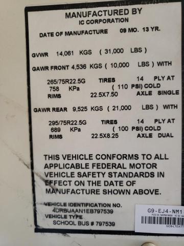 4DRBUAAN1EB797539 Ic Corporation 3000 Ce 2014. Фото: 9