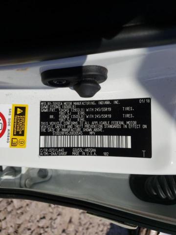 2018 TOYOTA HIGHLANDER 5TDDZRFH5JS830545