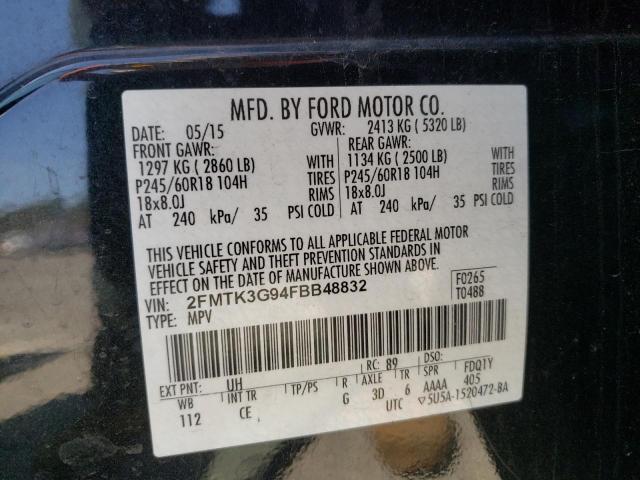 2015 FORD EDGE SE 2FMTK3G94FBB48832