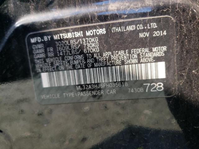 2015 MITSUBISHI MIRAGE DE ML32A3HJ5FH035618