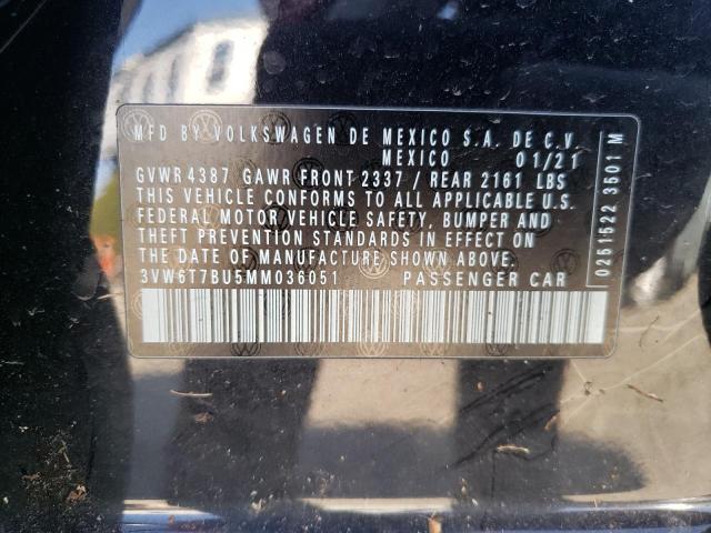 2021 VOLKSWAGEN JETTA GLI 3VW6T7BU5MM036051