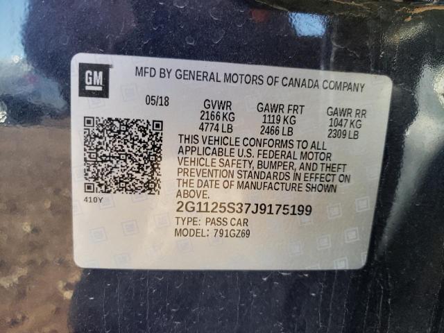 2018 CHEVROLET IMPALA PRE 2G1125S37J9175199