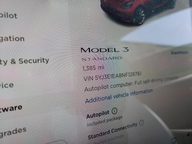 5YJ3E1EA8NF128761 Tesla Model 3 2022. Фото: 7