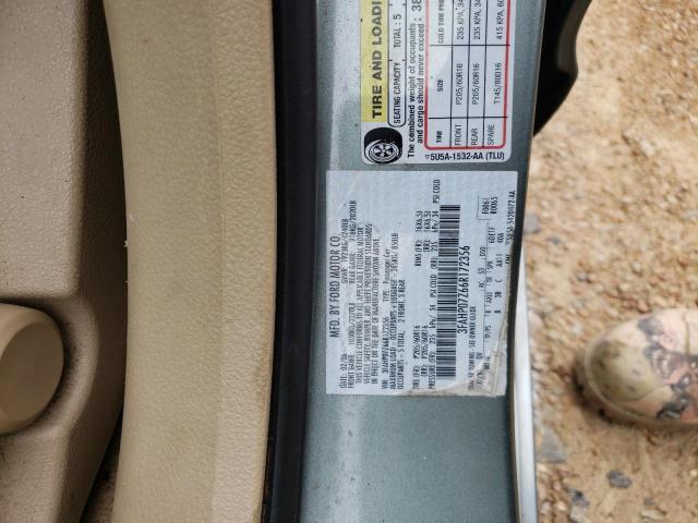 3FAHP07Z66R172356 Ford Fusion Se 2006. Фото: 9
