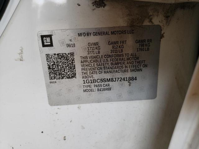 2018 CHEVROLET CRUZE LS 1G1BC5SM8J7241884