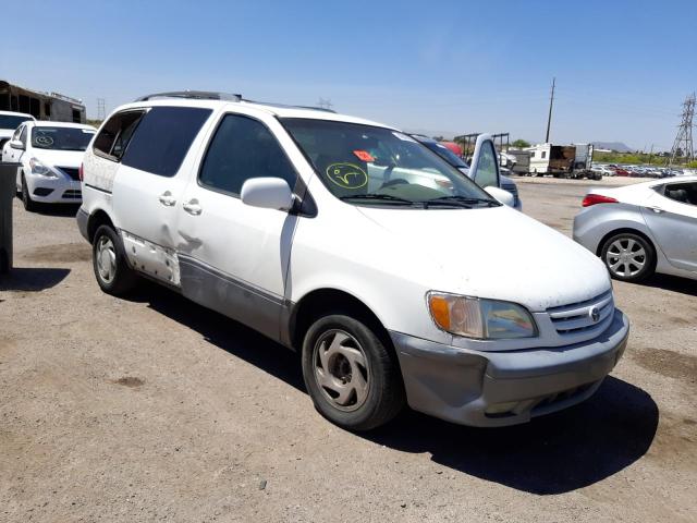 Salvage cars for sale from Copart Tucson, AZ: 2002 Toyota Sienna LE