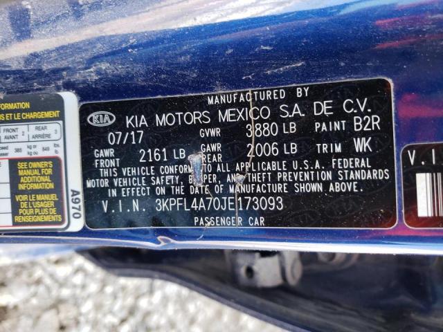 2018 KIA FORTE LX 3KPFL4A70JE173093