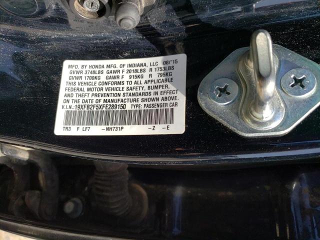 2015 HONDA CIVIC LX 19XFB2F5XFE289150