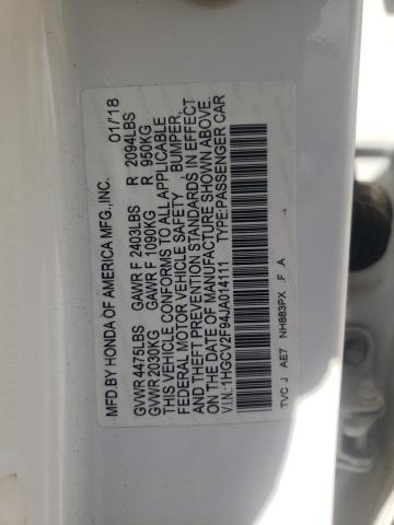 2018 HONDA ACCORD TOU 1HGCV2F94JA014111