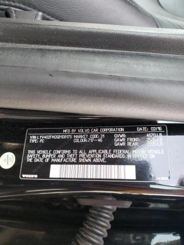 2016 VOLVO S60 PLATIN LYV402FM2GB109175