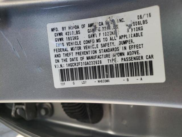 2016 HONDA ACCORD LX 1HGCR2F31GA232628