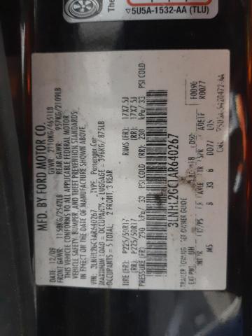 3LNHL2GC1AR640267 Lincoln Mkz 2010. Фото: 9