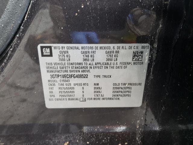 2015 GMC SIERRA C15 3GTP1VEC8FG408522