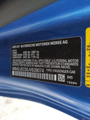 2018 BMW M240I WBA2J5C50JVB28074