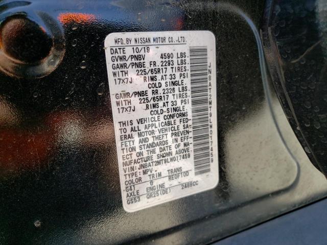 2020 NISSAN ROGUE S JN8AT2MT9LW017459