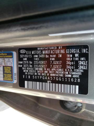2016 KIA SORENTO LX 5XYPG4A57GG111628