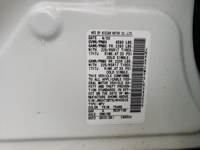 2020 NISSAN ROGUE S/SV JN8AT2MT5LW043525