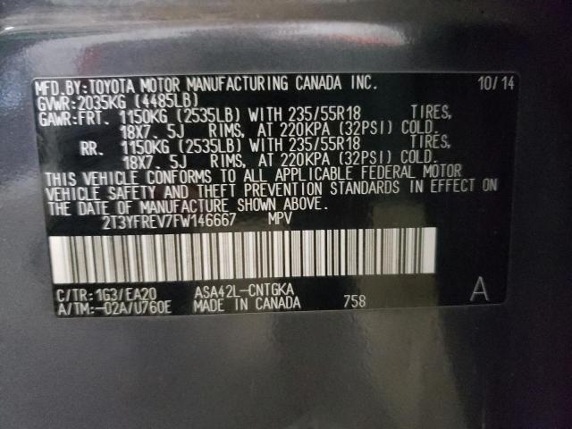 2015 TOYOTA RAV4 LIMIT 2T3YFREV7FW146667