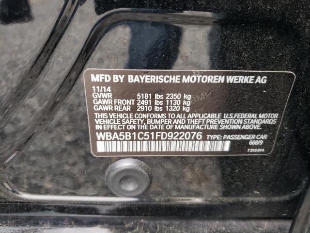 2015 BMW 535 I WBA5B1C51FD922076