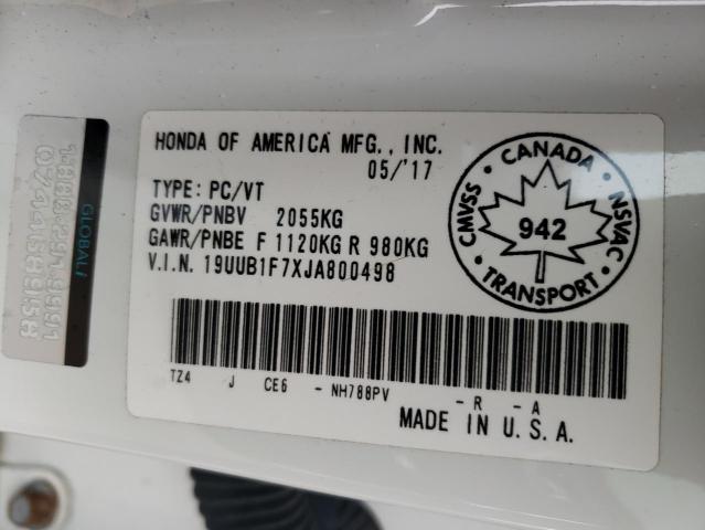 2018 ACURA TLX ELITE 19UUB1F7XJA800498