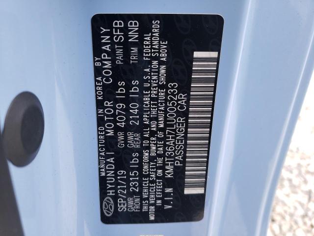 2020 HYUNDAI VELOSTER N KMHT36AH7LU005233