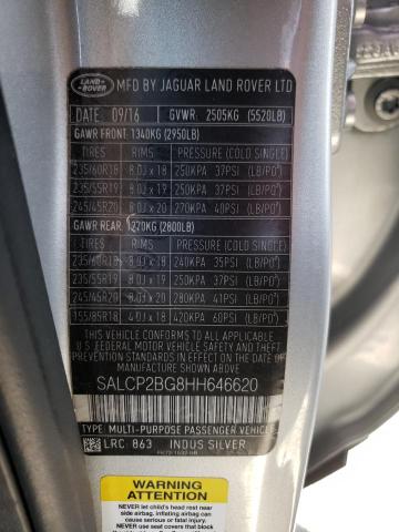 2017 LAND ROVER DISCOVERY SALCP2BG8HH646620