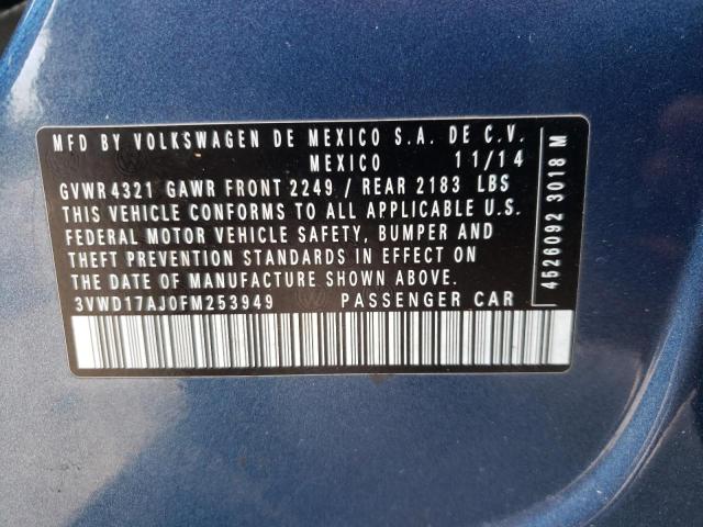 2015 VOLKSWAGEN JETTA SE 3VWD17AJ0FM253949