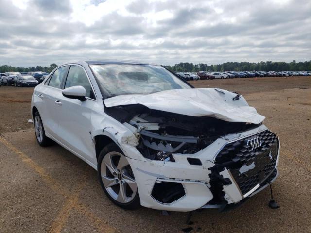 Salvage cars for sale from Copart Longview, TX: 2022 Audi A3 Premium
