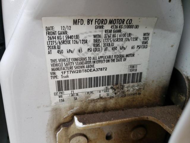 1FT7W2BT8DEA37872 Ford F250 Super 2013. Фото: 9