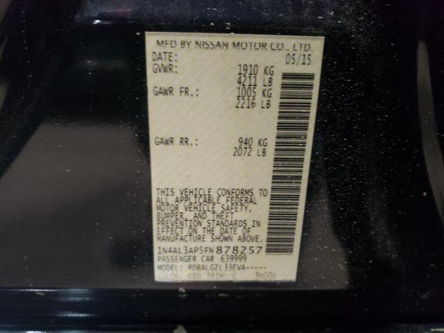 2015 NISSAN ALTIMA 2.5 1N4AL3AP5FN878257