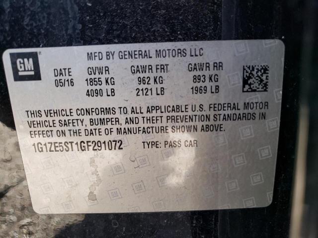 2016 CHEVROLET MALIBU LT 1G1ZE5ST1GF291072