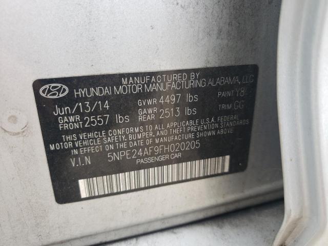 2015 HYUNDAI SONATA SE 5NPE24AF9FH020205
