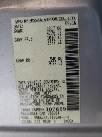 2017 NISSAN ALTIMA 2.5 1N4AL3AP8HN307669