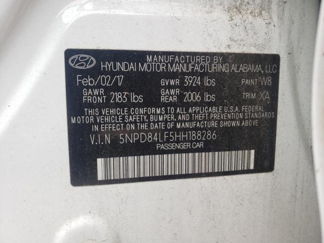 2017 HYUNDAI ELANTRA SE 5NPD84LF5HH188286