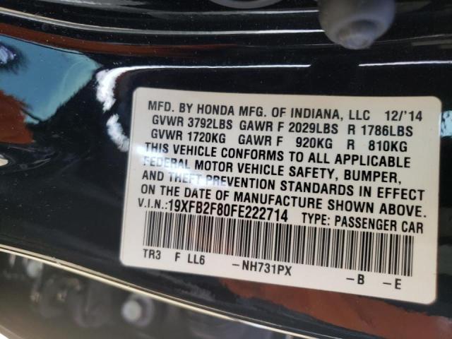 2015 HONDA CIVIC EX 19XFB2F80FE222714