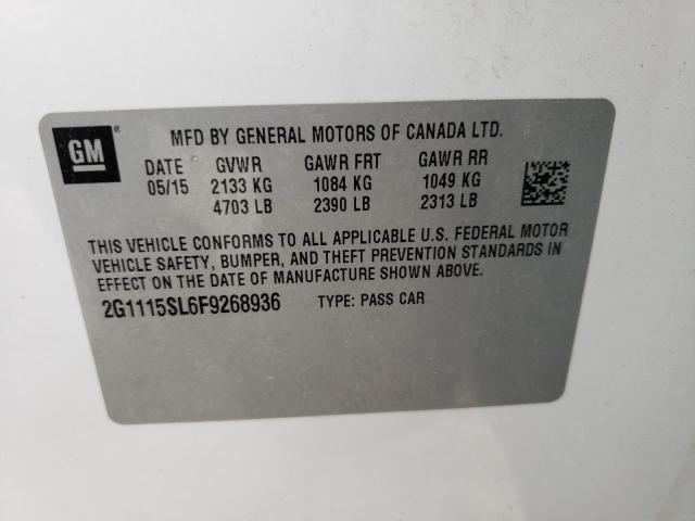 2015 CHEVROLET IMPALA LT 2G1115SL6F9268936