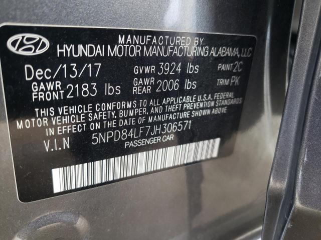 2018 HYUNDAI ELANTRA SE 5NPD84LF7JH306571