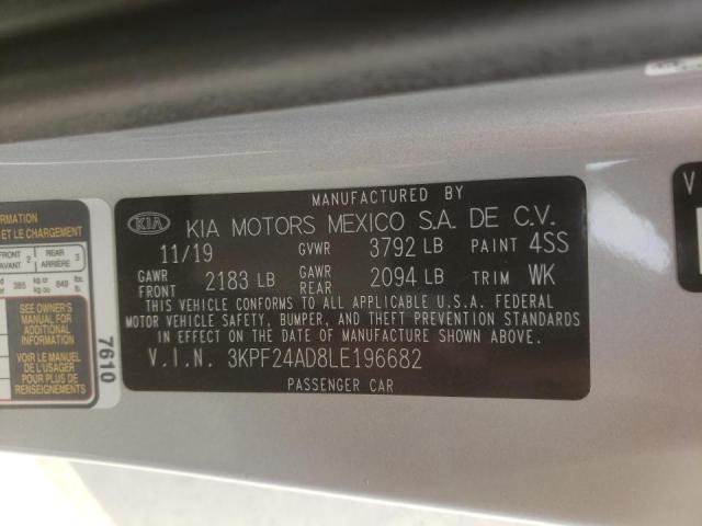 2020 KIA FORTE FE 3KPF24AD8LE196682