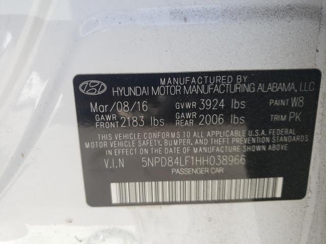 2017 HYUNDAI ELANTRA 5NPD84LF1HH038966