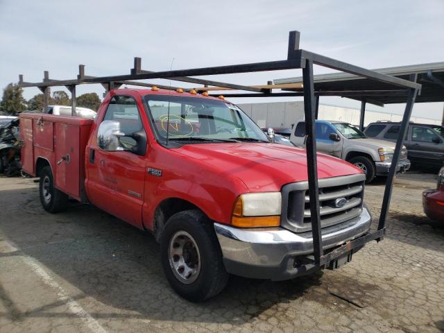 Salvage cars for sale from Copart Hayward, CA: 2000 Ford F350 SRW S