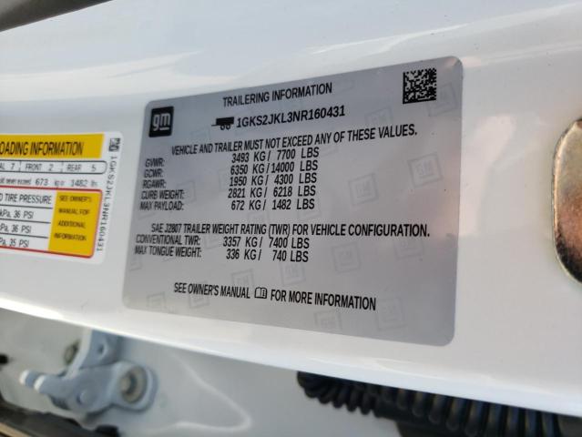2022 GMC YUKON 1GKS2JKL3NR160431