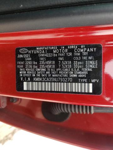 2022 HYUNDAI KONA N LIN KM8K3CA35NU793270