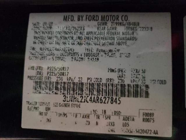 3LNHL2JC4AR627845 Lincoln Mkz 2010. Фото: 9