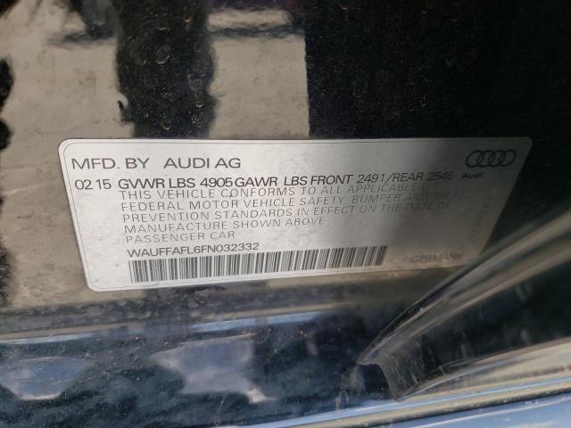 VIN WAUFFAFL6FN032332 2015 Audi A4, Premium Plus no.10