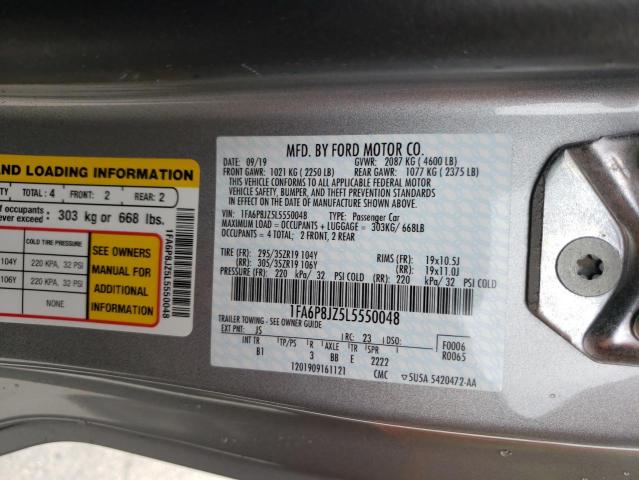 2020 FORD MUSTANG SH 1FA6P8JZ5L5550048
